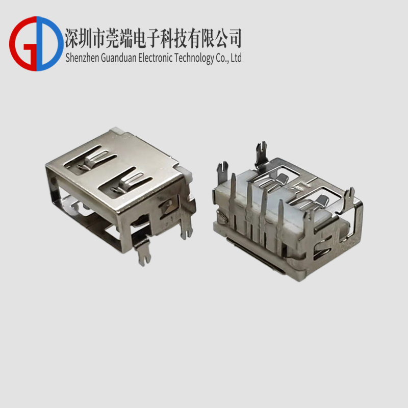 	AF short body 10.0 four-pin plug-in rear flat mouth mountain rubber core 6.1H without ears