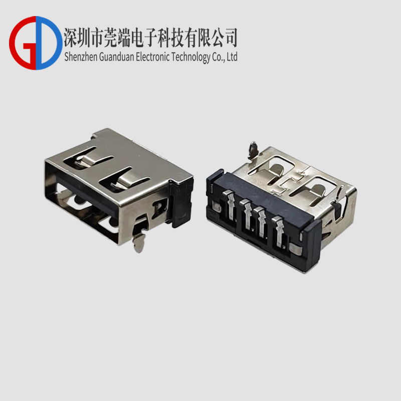 AF short body 10.6 four pin plug terminal SMT straight edge round pin