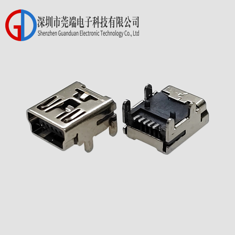 MINI female four pin plug board terminal SMT with pillars