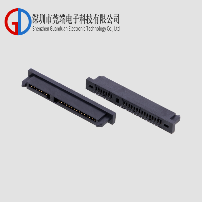 SATA7+15P short body single row 180 degree PC2.4
