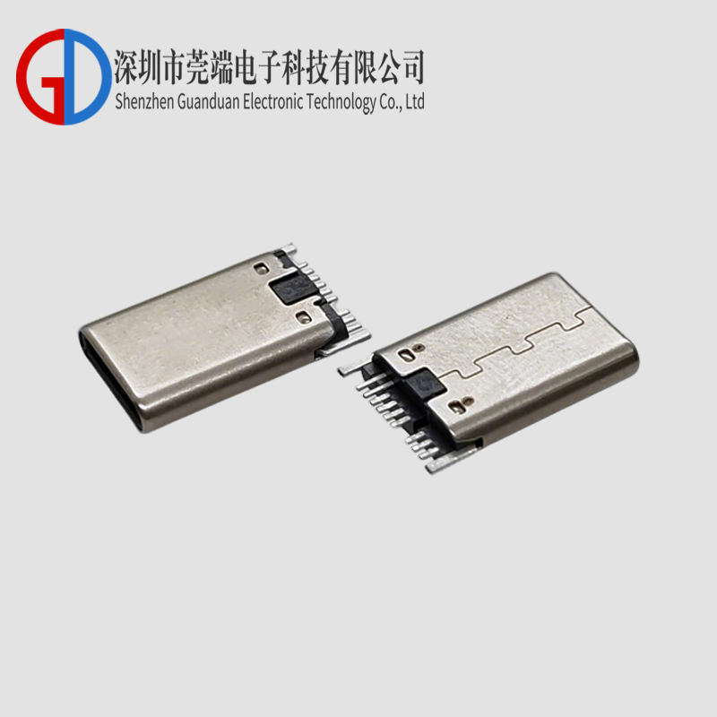 TYPE C male 9P SMT footless