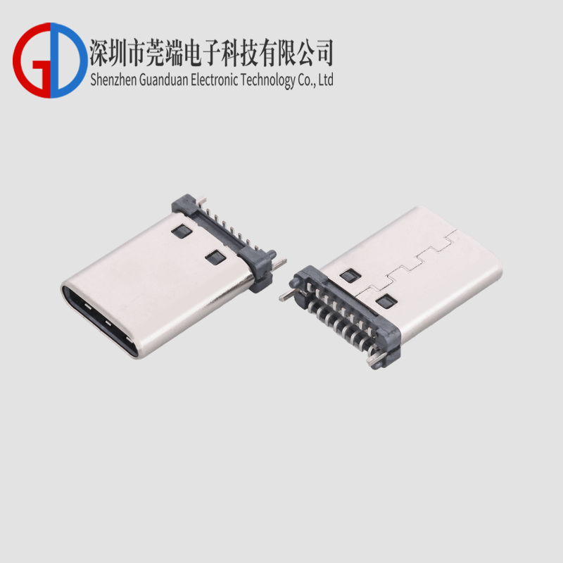 TYPE C male head 16P upright sticker 11.1H footless