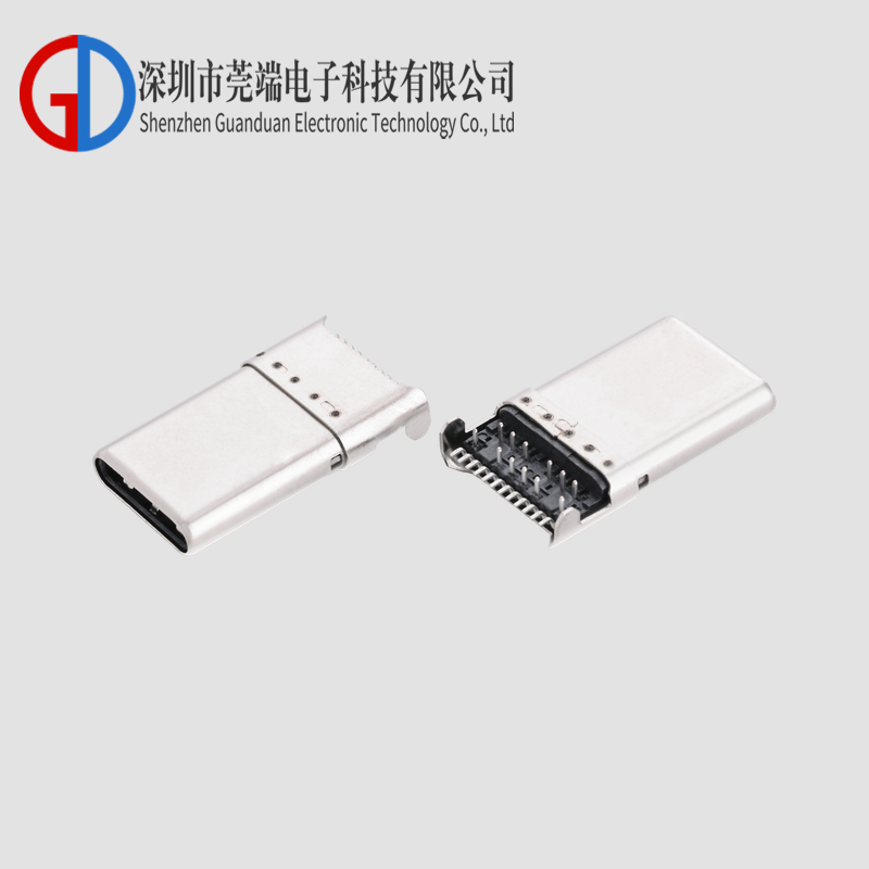 TYPE C Male 24P Sink Plate Front Insertion and Rear Adhesive 14.45 Stretch