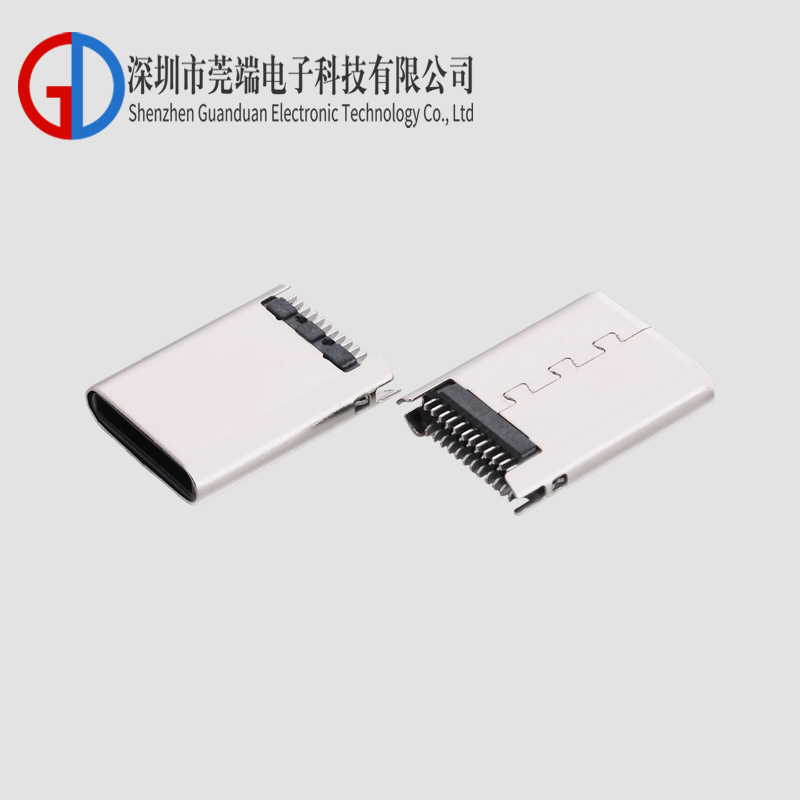 TYPE C male 24P clamp riveting pin single head