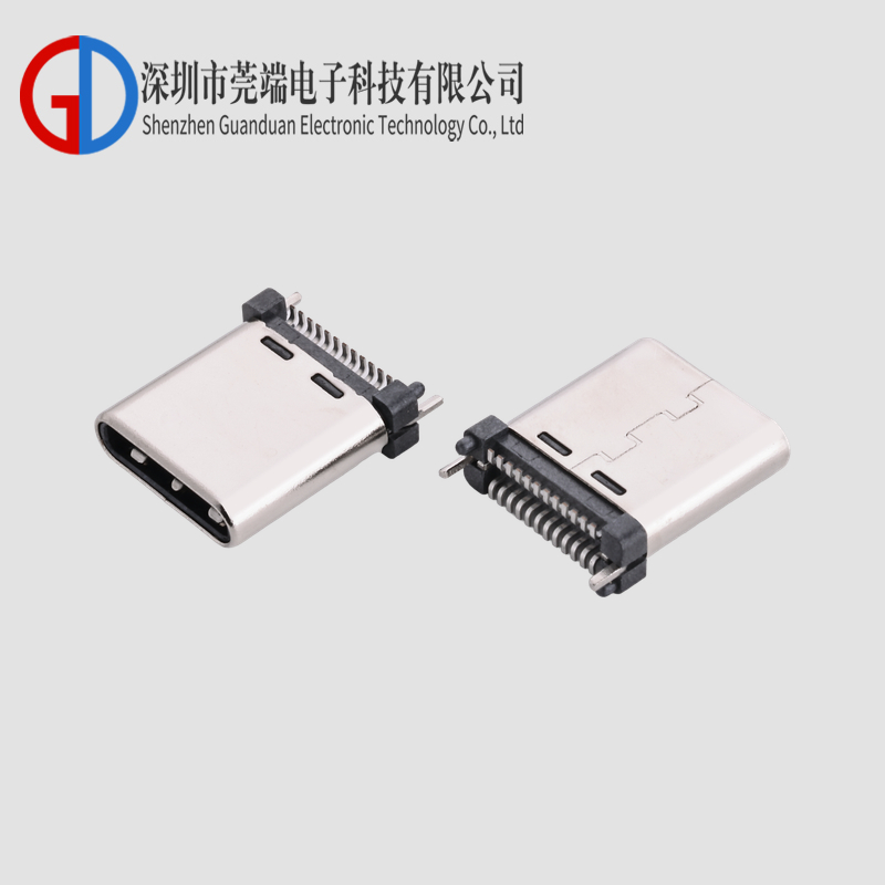 TYPE C male 24P upright sticker 9.0H footless