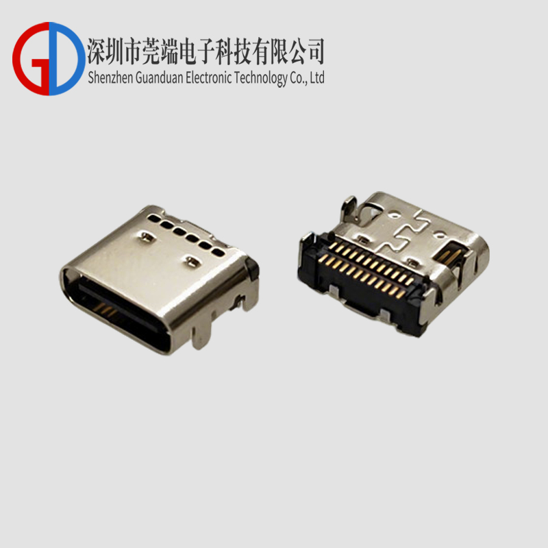 TYPE C Female Seat 24P with Column Double Row SMT