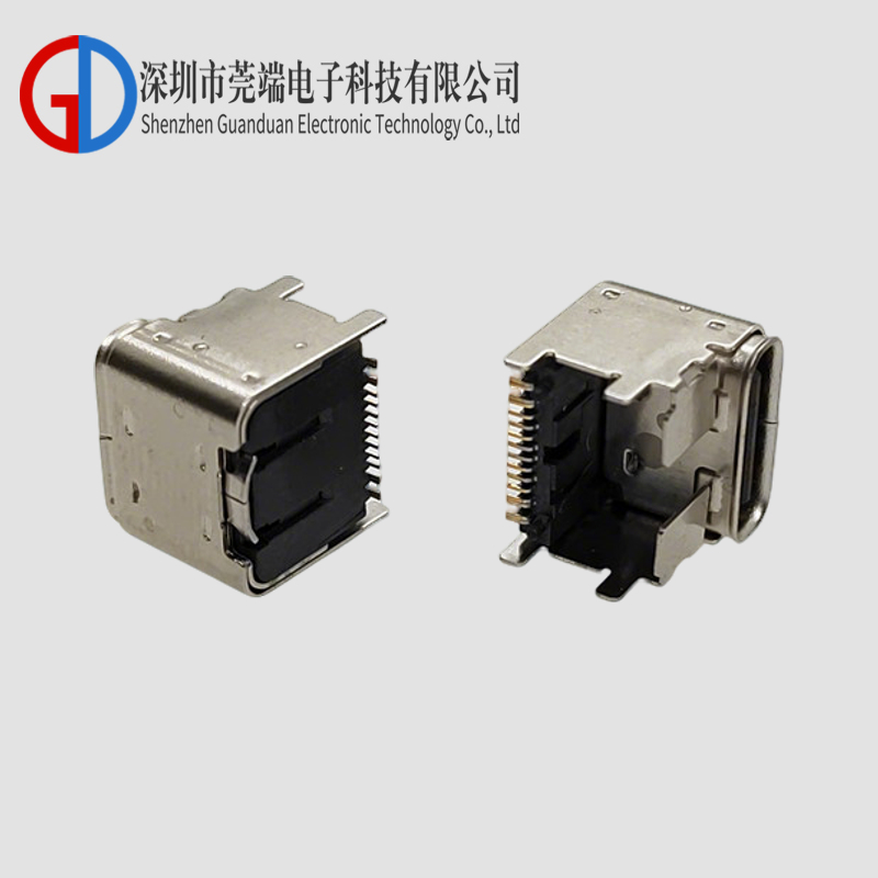 TYPE C female seat 24P single row SMT pad height 4.3