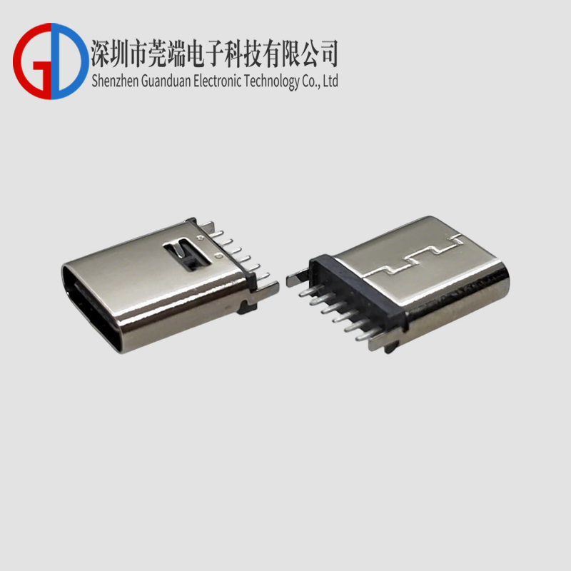 TYPE C female seat 6P vertical plug 10.0H