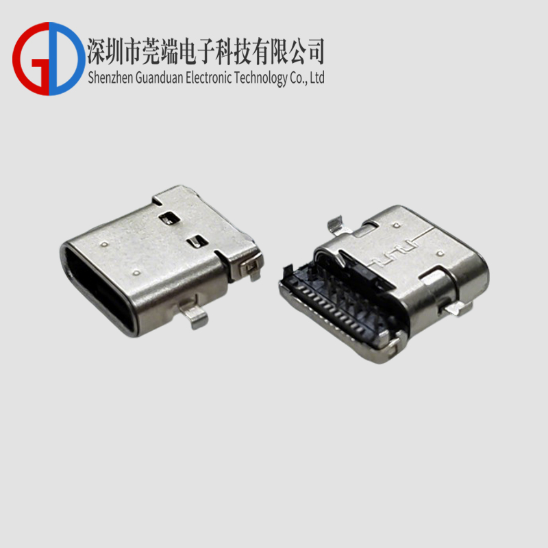 TYPE C female seat 24P sinking board SMT+DIP