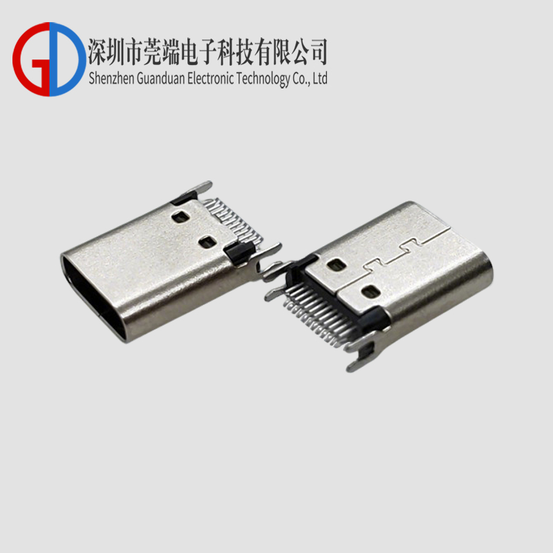 TYPE C female seat 24P long body clamp plate 0.8-1.0