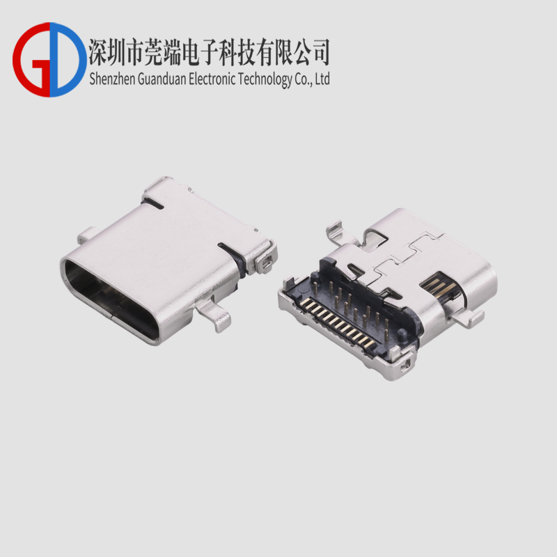 TYPE C Female Seat 24P Sink Plate 1.9 Front Insertion and Rear Adhesive 8.65-10