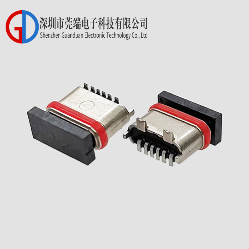 TYPE C Female Seat 6P Stand up Die Casting Zinc Alloy Waterproof Edition
