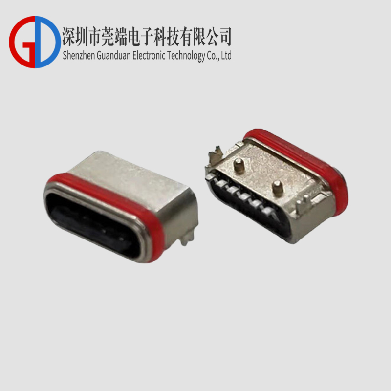 TYPE C Female Seat 6P Two Leg Die Cast Zinc Alloy Waterproof Edition