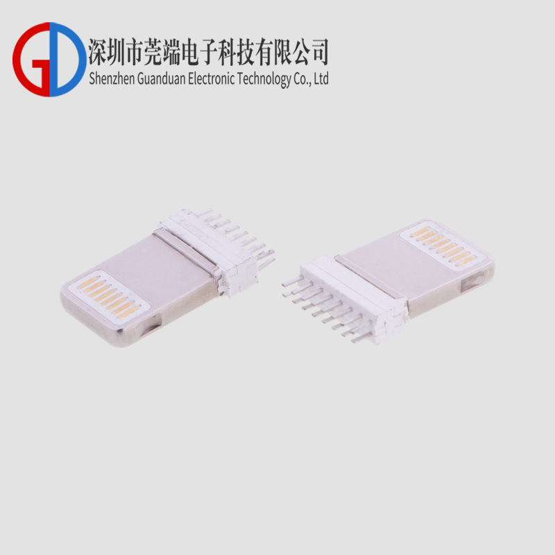 Apple male head clamp with 0.8 wide PIN and no glue wrapping