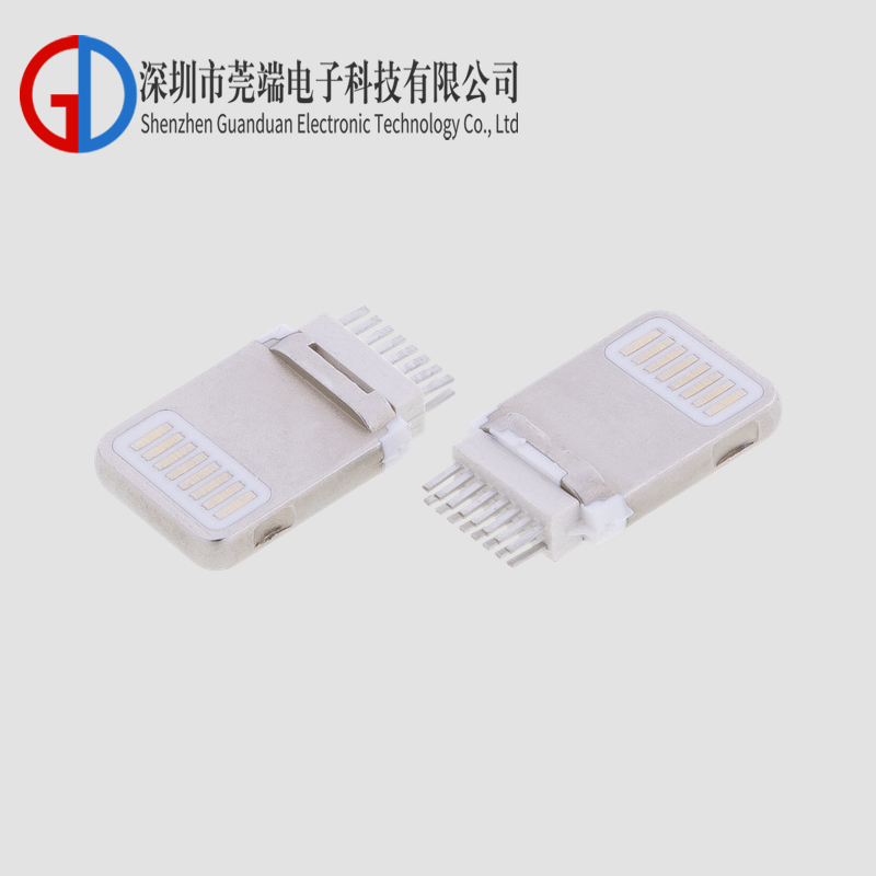 Apple male head clamp with 0.8 narrow PIN and no glue wrapping